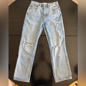 Denim Forum The Joni High Rise Loose Straight Jeans